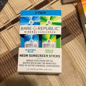 Mineral Sunscreen Sticks - Electric Blue & Goblin Green